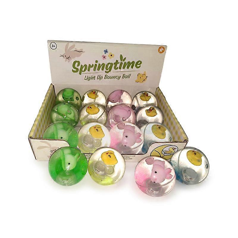 LED High Bounce Ball Toy - Springtime Duck 1 Pack