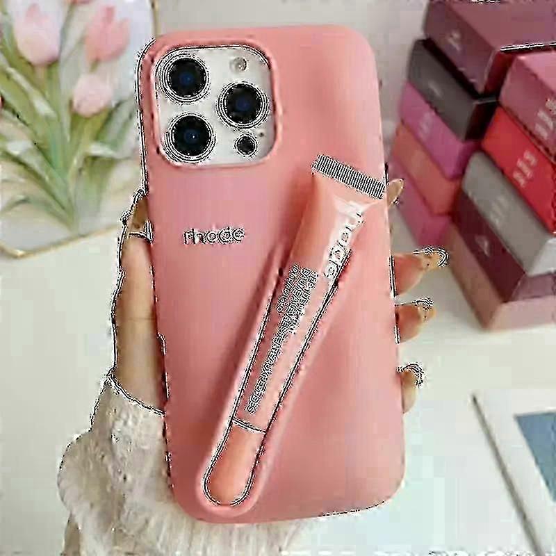 Rhode Lip Gloss Peach Pit Phone Case for iPhone 16 15 14 13 12 11 Pro Max