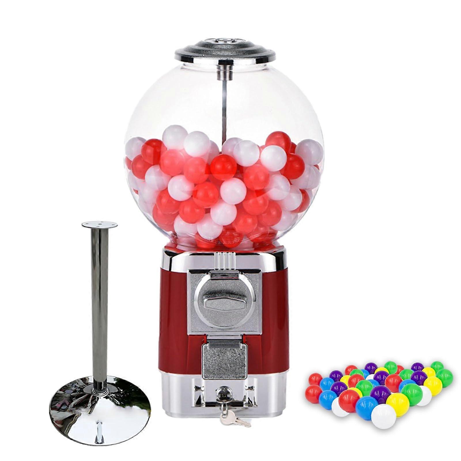 Coffee Pod Holder with Large Capsule Capacity, Rotating Transparent Organizer for Coffee Bar, Red