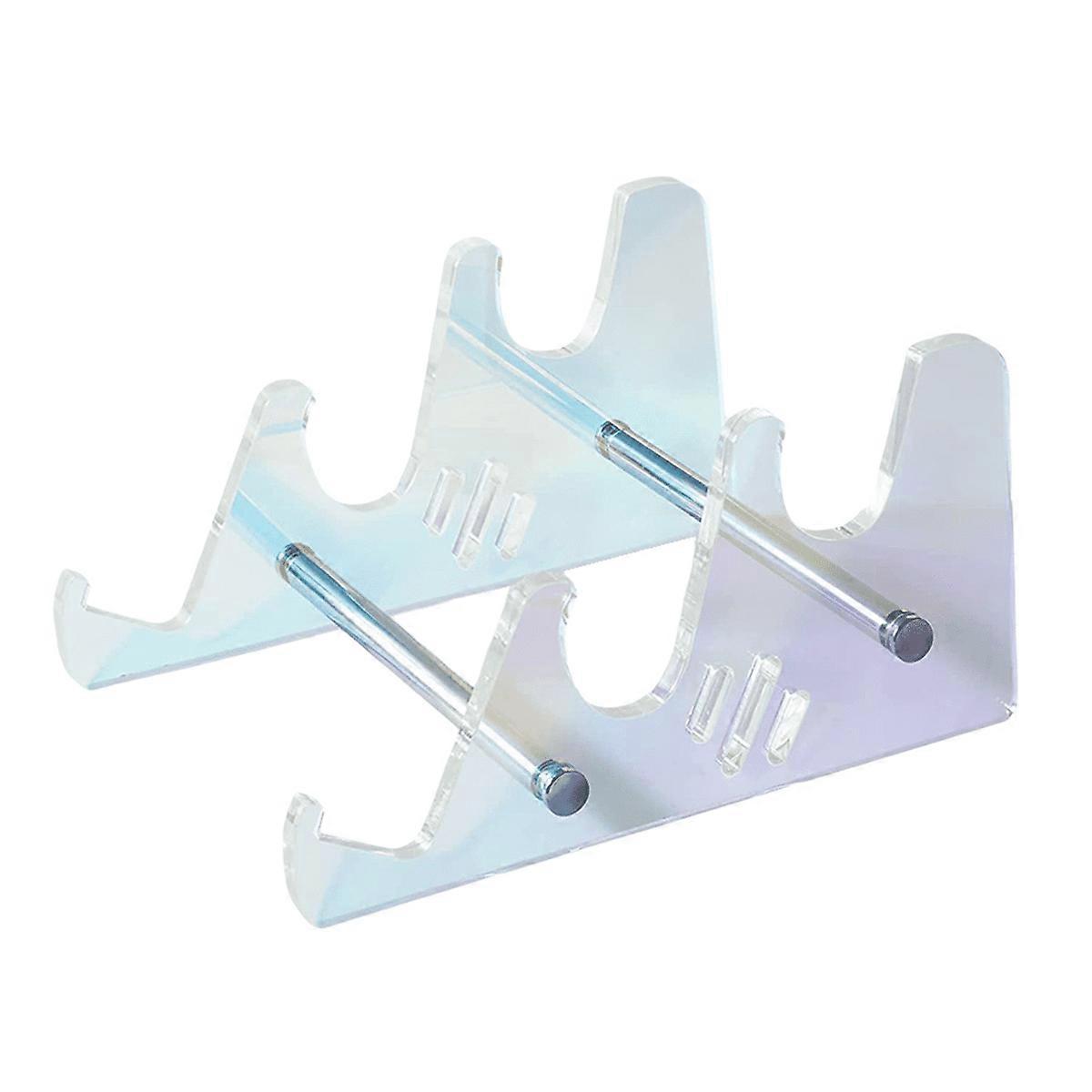 Removable Multicolor Acrylic Keyboard Stand Transparent Desktop Tray Computer Keyboard Tray Stand Multicolor 3 Layers