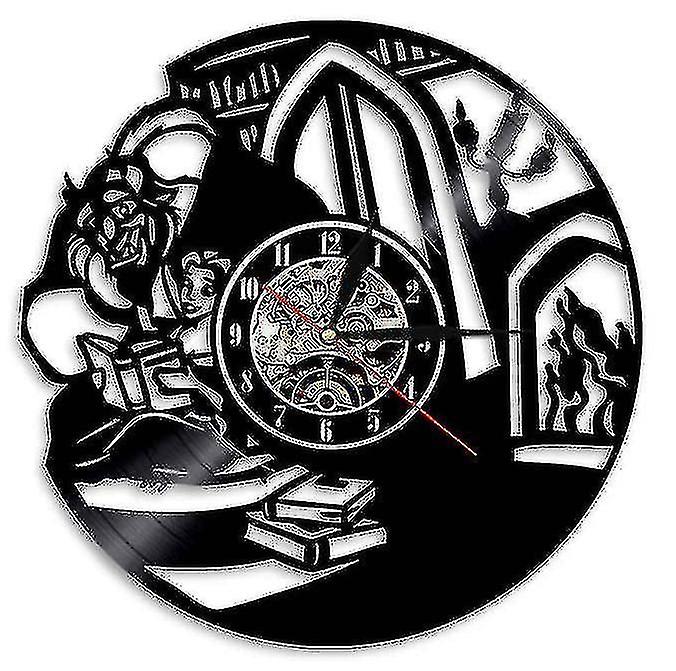 Beauty And The Beast Vinyl Record Wall Clock