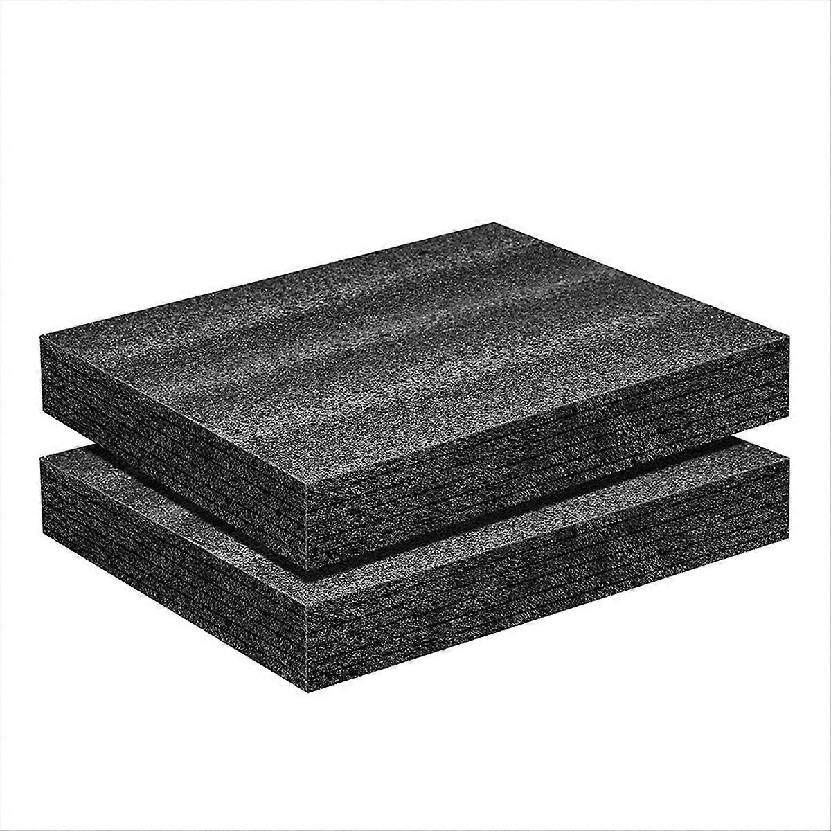 2Pcs Polyurethane Foam Sheet- 16x12x2Inch for Cases- Packing Foam Pad