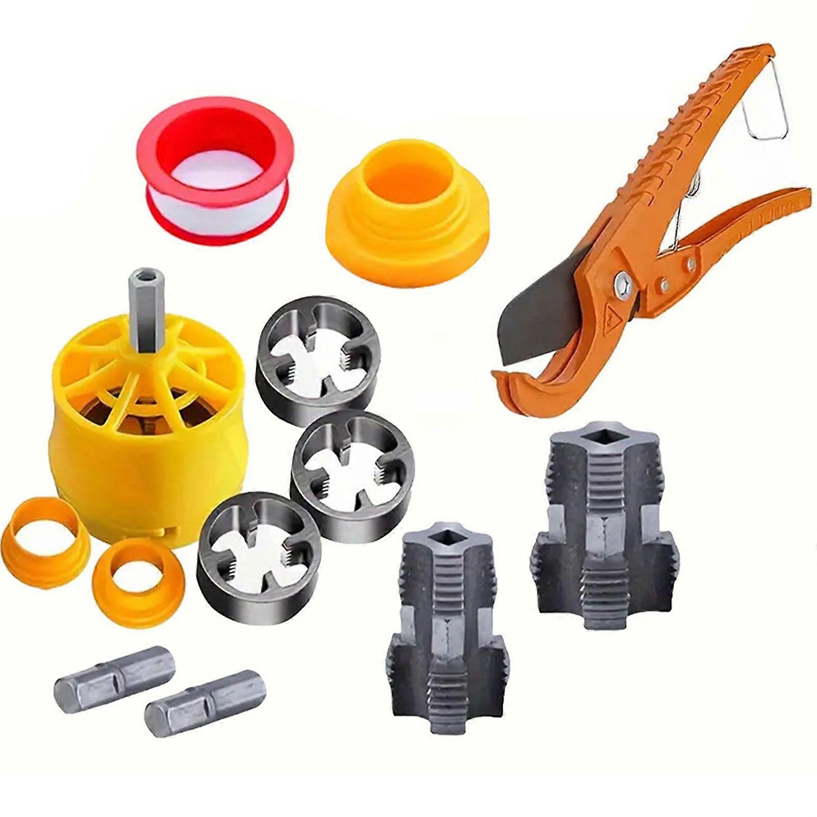 Professional adjustable pipe cutter for plumbing Effortless operation, integrated deburrer. DIY enthusiasts' workshop