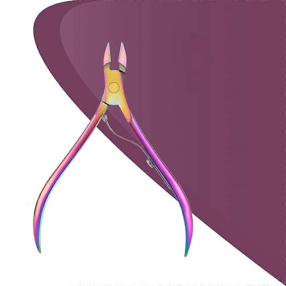 Professional Stainless Steel Cuticle Nippers with Sharp Precision Blades for Manicure and Pedicure