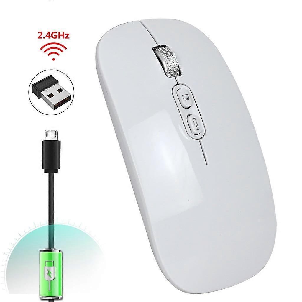 Rechargeable 2.4G Wireless Mouse Metal Noiseless Silent Mouse, Mouse