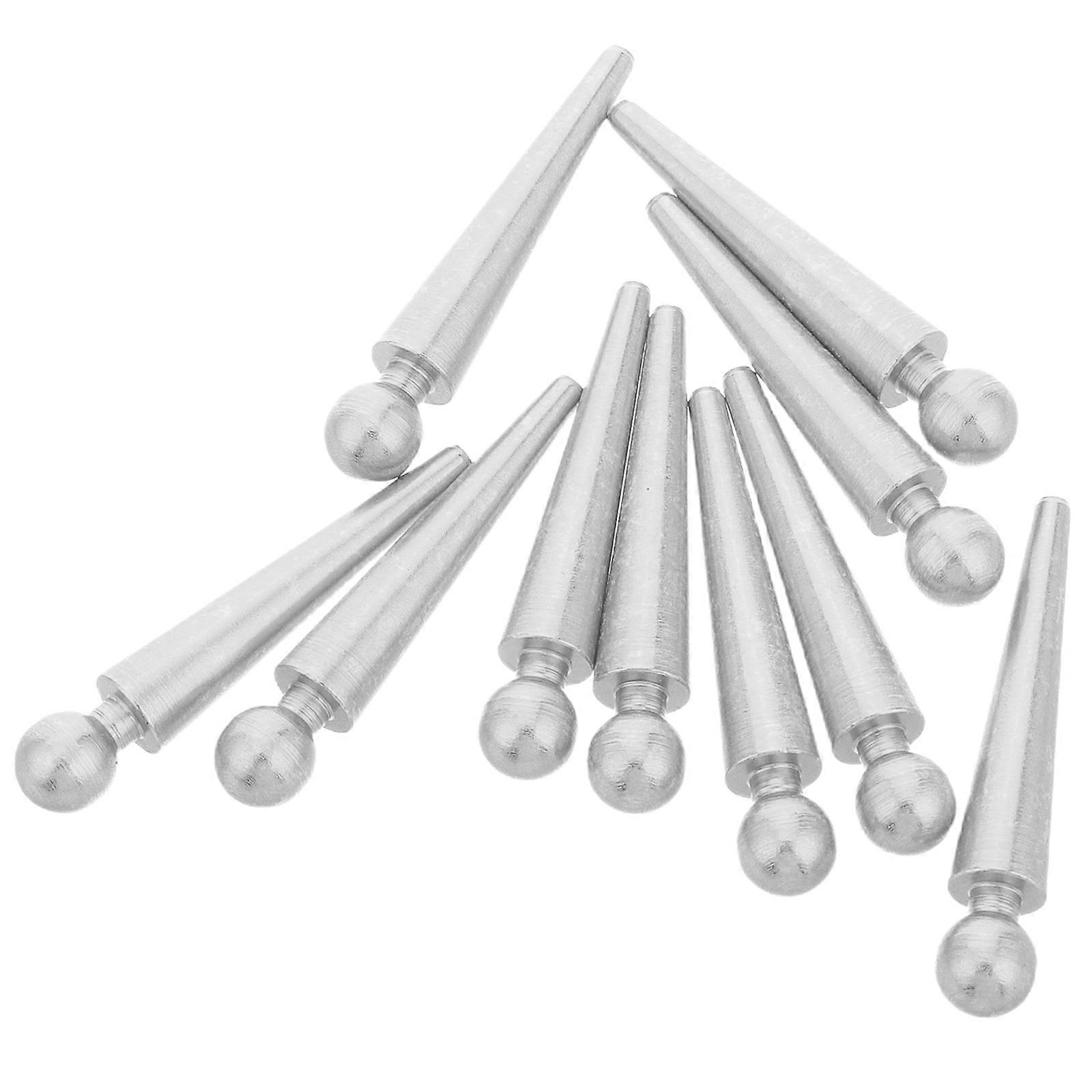 Portable Game Scoring Pegs Cribbage Pegs for Scoring 10Pcs Silver Iron