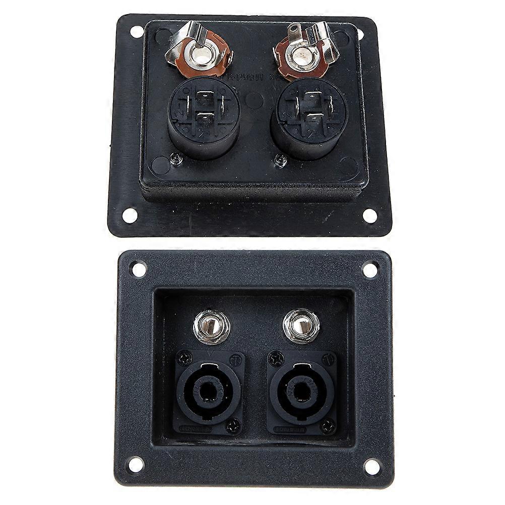Square Speaker Box Terminal Binding Post 2Pcs for Home Audio Connection
