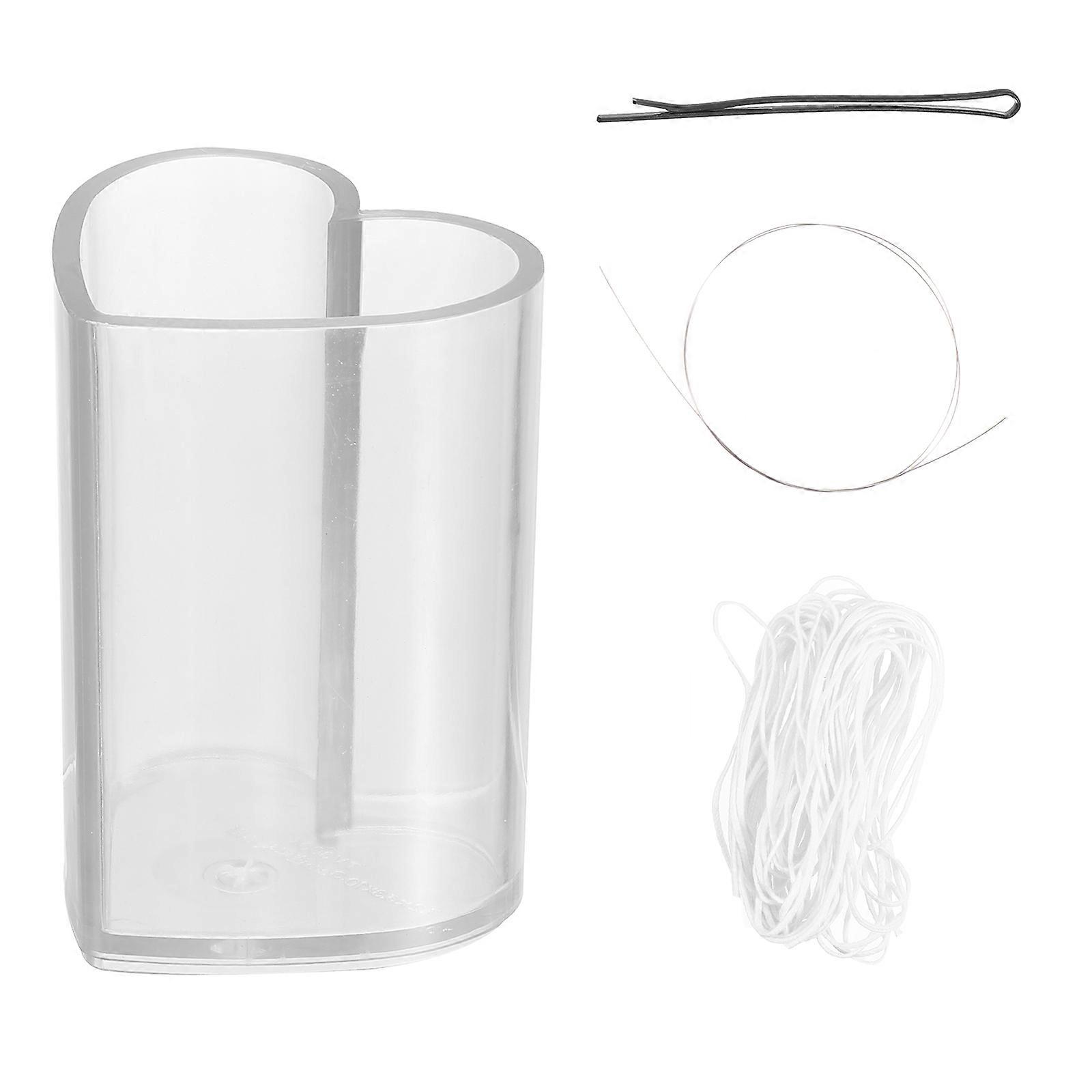 Acrylic Mold For Candle Making Heart Shaped Design Ideal For DIY Enthusiasts Durable Transparent Material 2 Sets