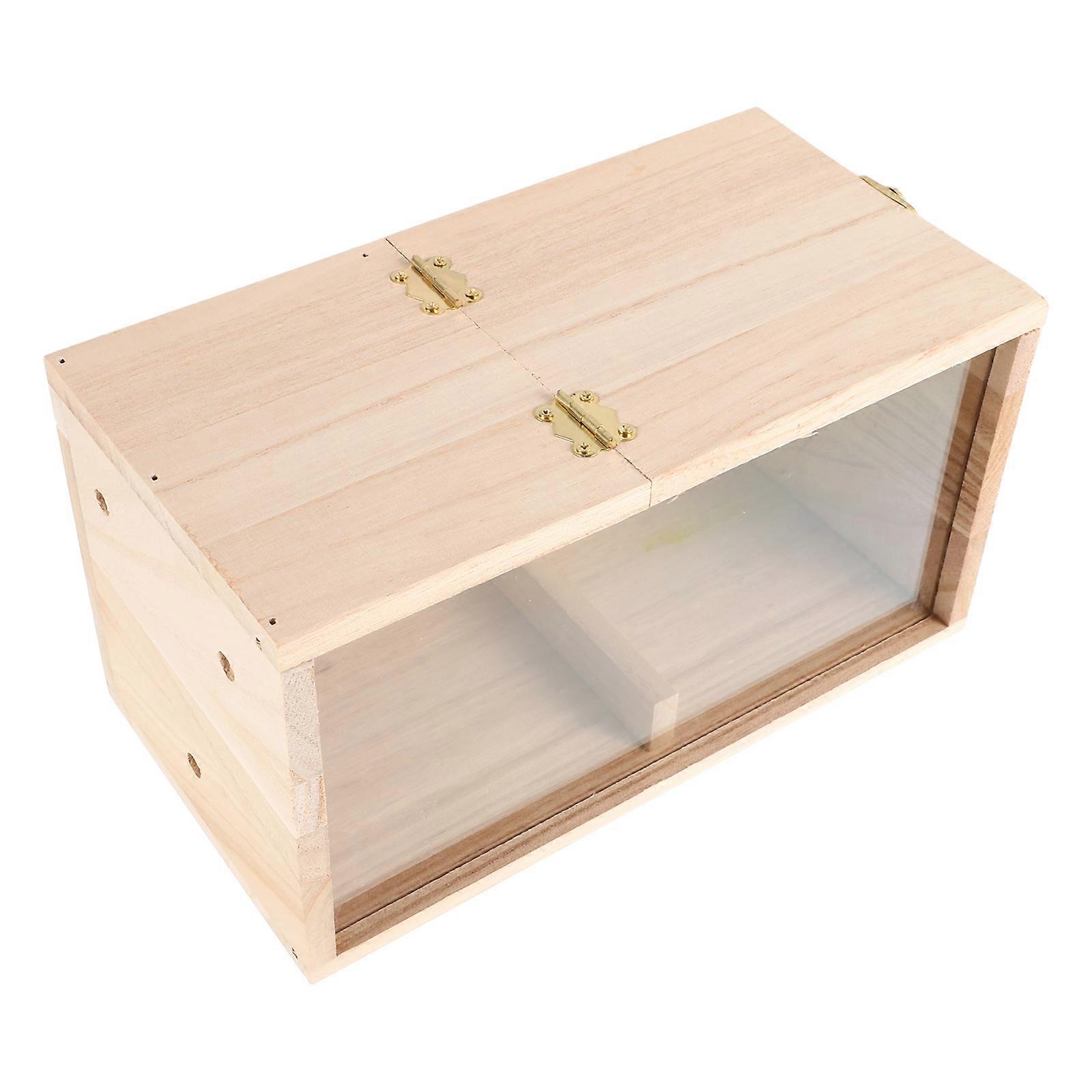 Parakeet Nest Birdhouse with Transparent Window for Garden Outdoor