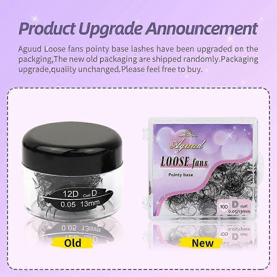 NAGARAKU Double Tips 4D W Shape Eyelash Extensions Split Top 8 Individual Interlaced Lashes