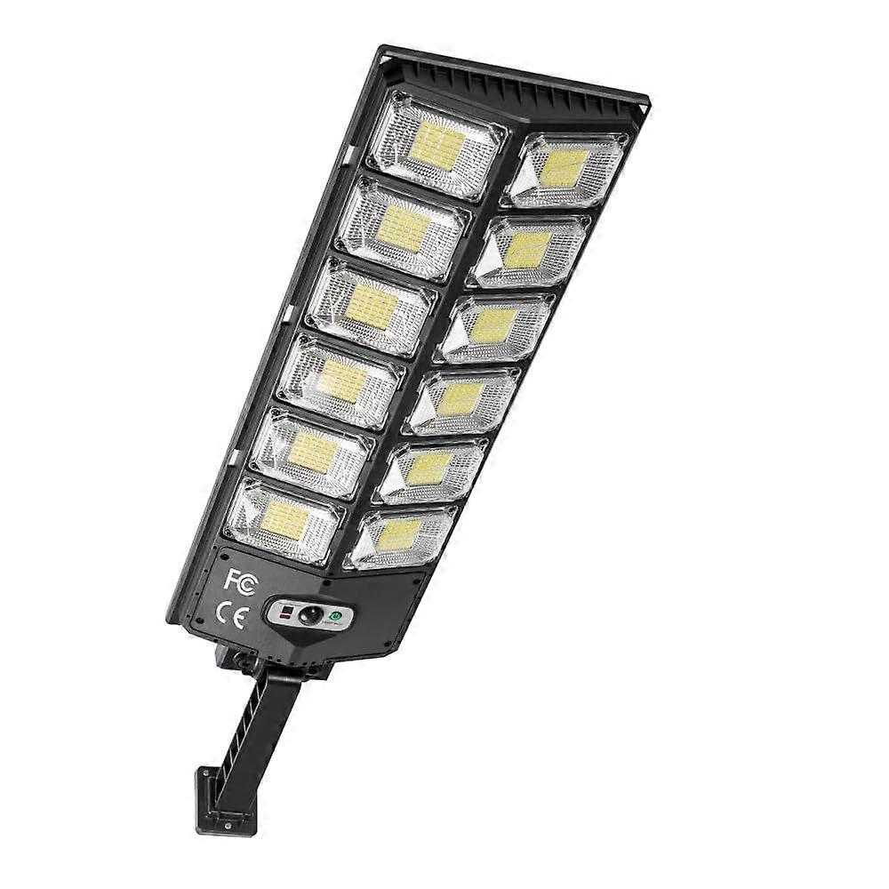 Solar Street Lights Outdoor Waterproof with Motion Sensor, Dusk to Dawn LED Security Flood Lights with Remote Control for Yard and Driveway