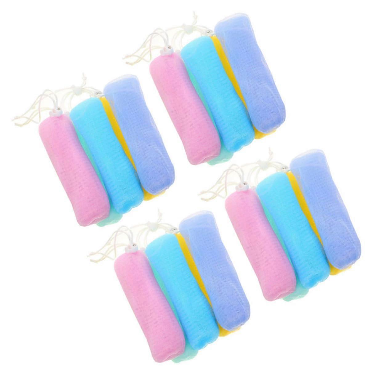 20pcs Exfoliating Mesh Soap Saver Bags with Quick Foaming and Gentle Skin Cleaning for Bath