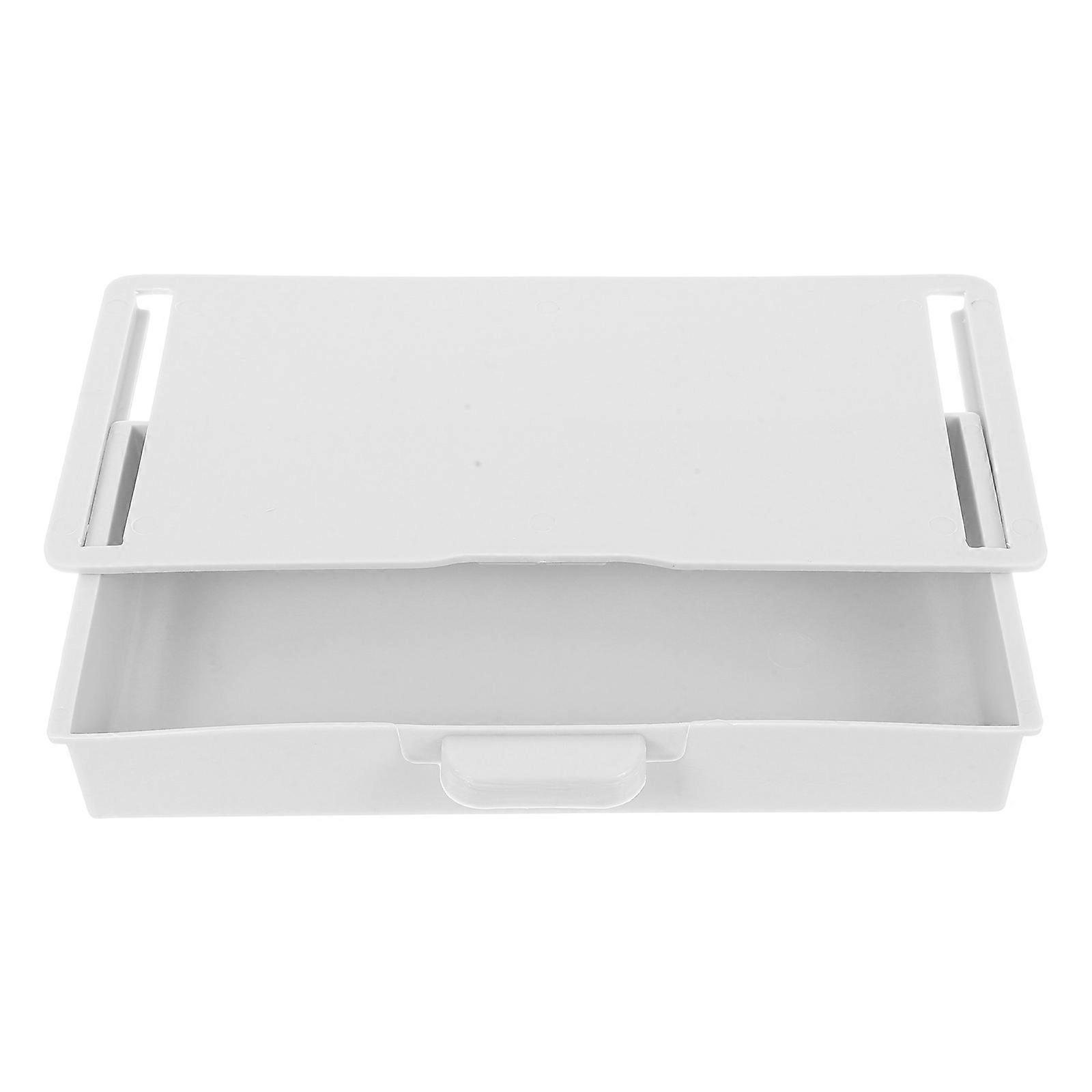 Self Adhesive Grey Drawer Organizer for Office Under Desk Storage