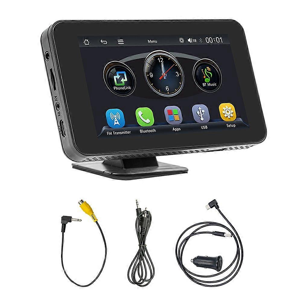 Car 4.7 Inch Navigation Screen Bluetooth Portable Screen Wireless Carplay Android Auto MP5 Player