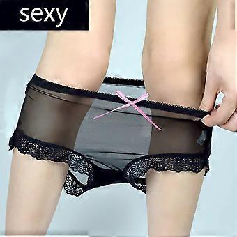 Women Mesh Lace Sheer Briefs Underwear Knickers Sexy Panties Underwear Over Size
