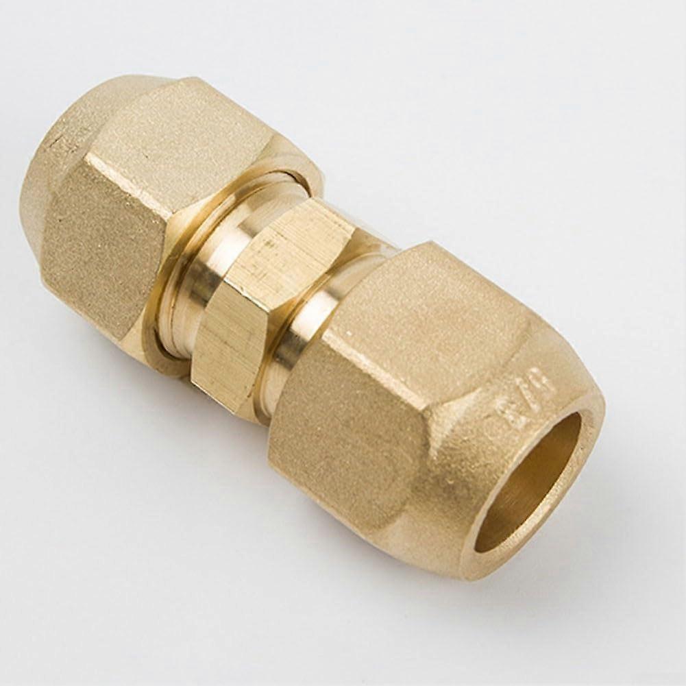 2PCS 5/8 Inch Air Conditioning Copper Pipe Connector Brass Refrigeration Fitting LeakProof