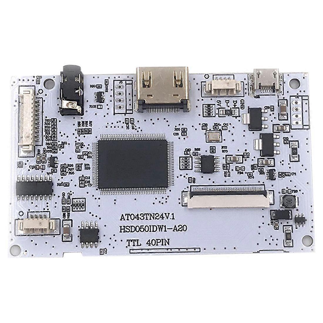 7 Inch 40Pin Resolution 800x480 LCD -Compatible Driver Board,40-Pin LCD Screen Driver Board -Compat