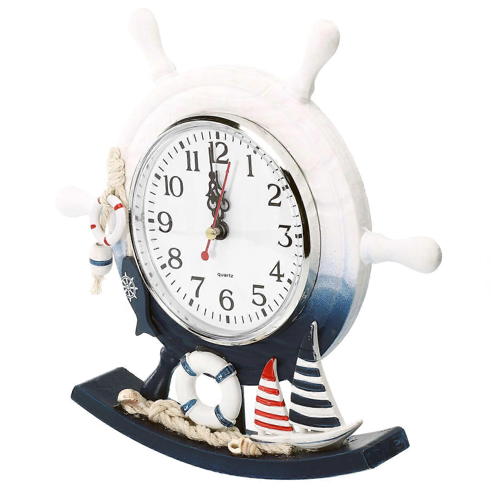 Assorted Color Mediterranean Style Living Room Clock Perfect For Home Users Silent Pointers 1Pcs