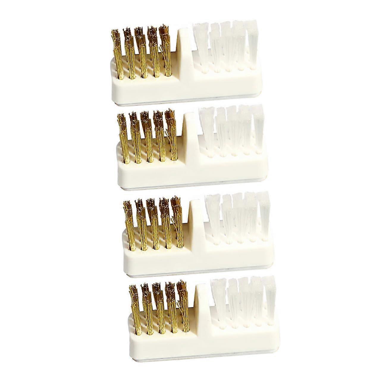 Nail Drill Cleaning Brush Set with Durable Copper Wire for Precision Manicure Dust Removal