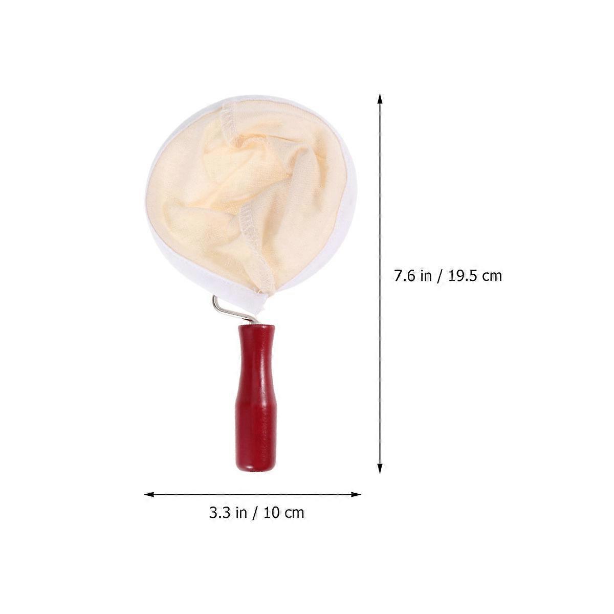 Coffee Essentials Filter Bag Wooden Handle For Outdoor Activities Flannel Material Rectangular Shape 1Pc