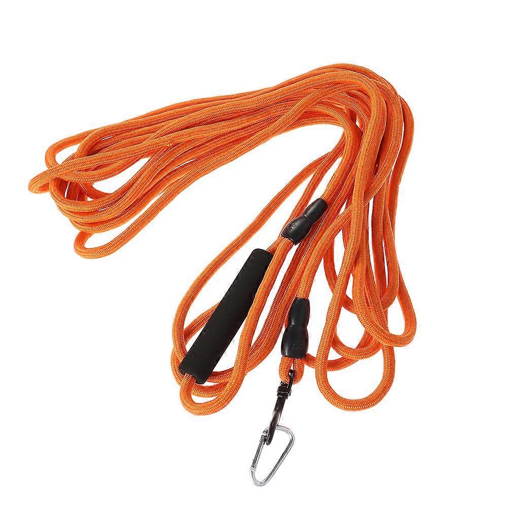 Dog Traction Strap Outdoor Pulling Rope for Pet 2Pcs Durable Orange
