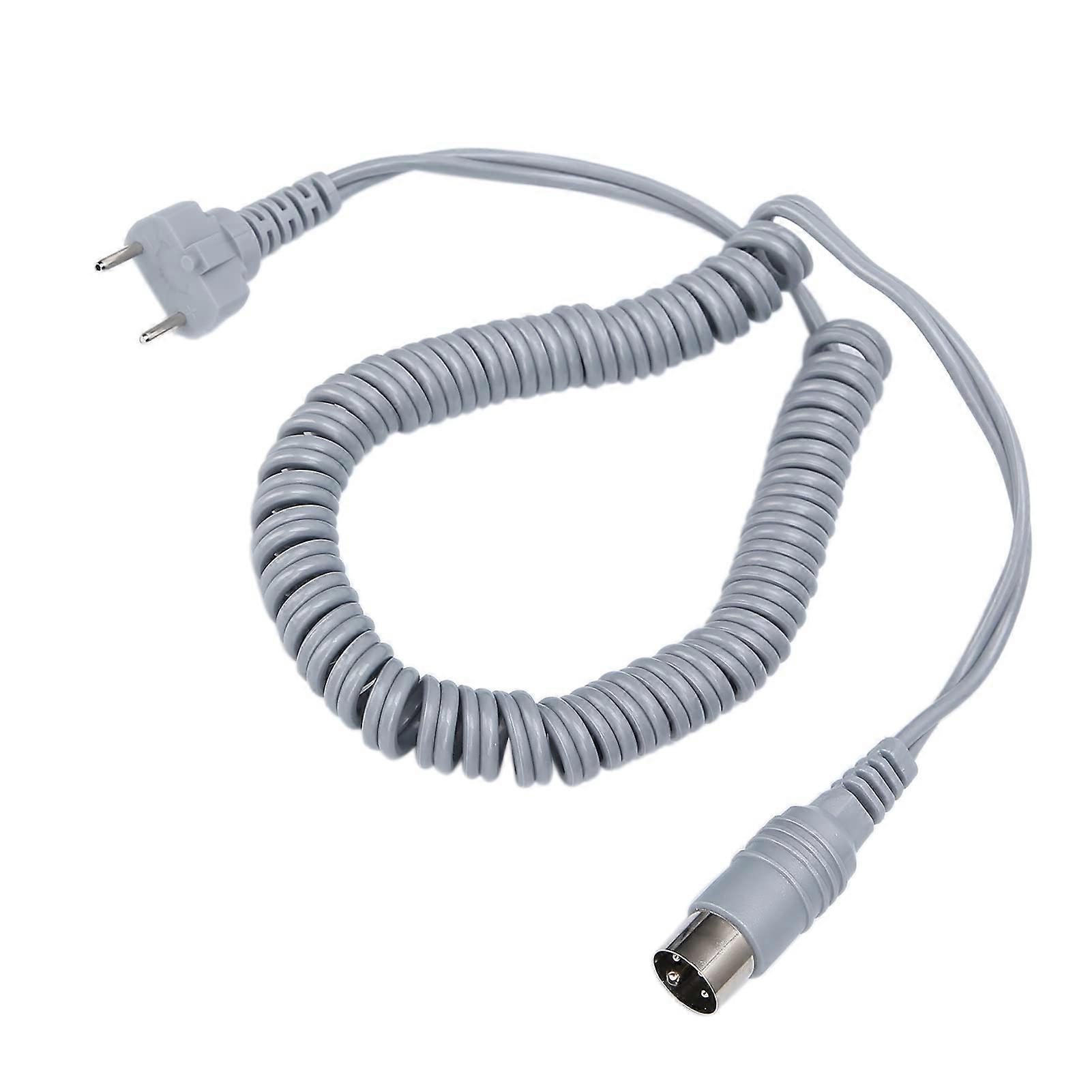 Nail Drill Handpiece Cable 1.8m Replacement Power Cord with Durable Alloy Connectors Grey