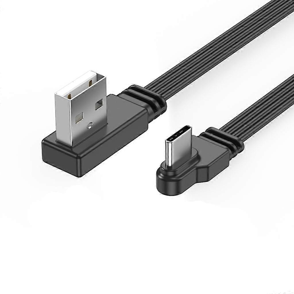 USB Type C Fast Charging 2A Cable 30100cm Speed 480Mbps Data Transfer 90° Elbow