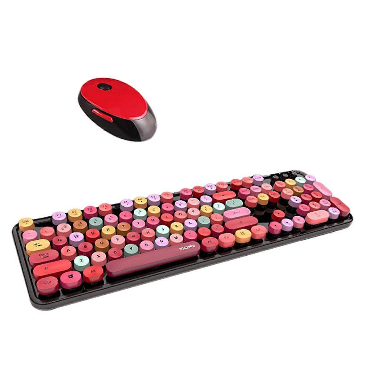 Wireless Keyboard and Mouse Combo Ergonomic Comfortable Touch for Laptop PC School and Office