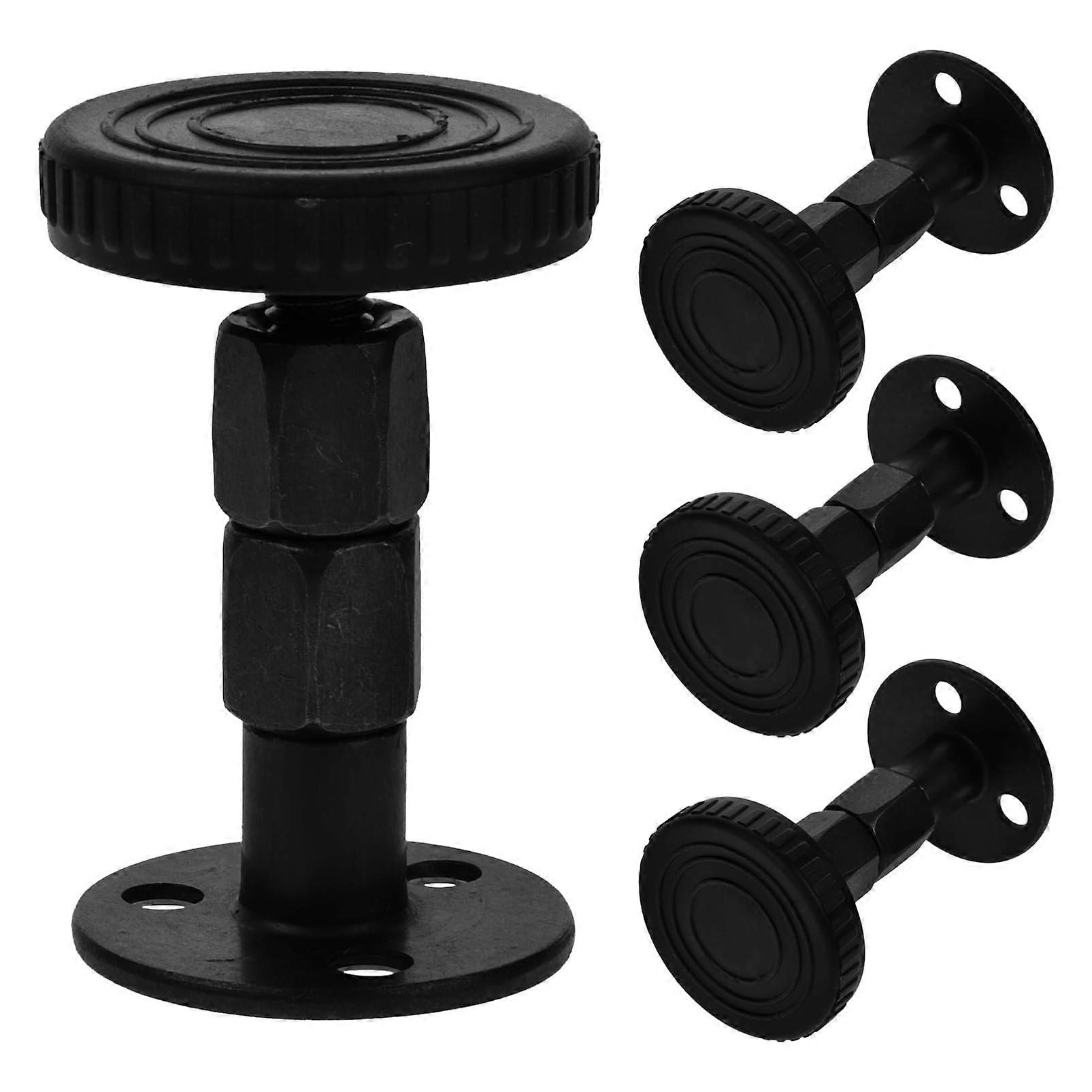 Adjustable Headboard Brackets for Bed Frame Stabilizer, Noise Reduction, Carbon Steel, Black, 4pcs