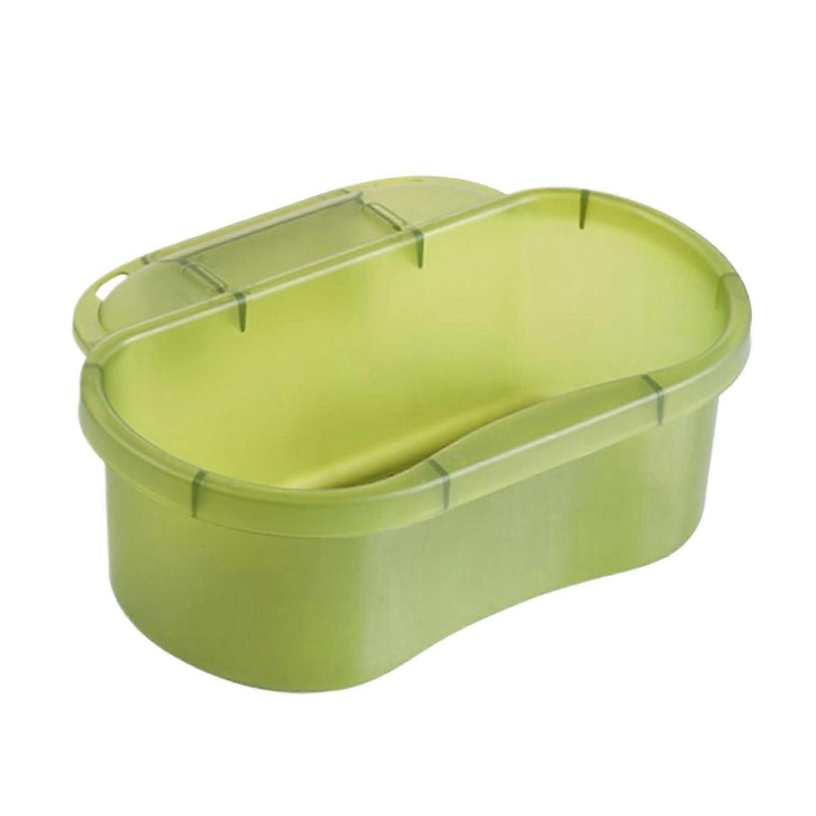 Sink Strainer Basket for Food Debris, SpaceSaving Corner Kitchen Drain Filter, Green