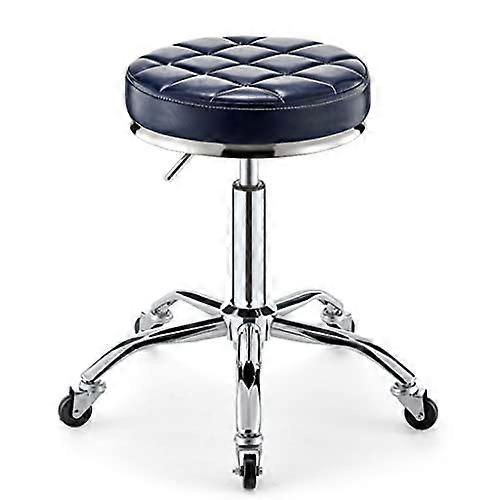 Adjustable Swivel Stool with Wheels, Height Adjustable PU Leather Rolling  Chair, 265LB Capacity