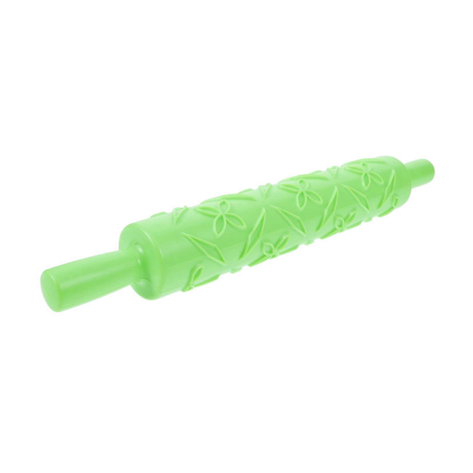 17 Inch NonStick Embossed Fondant Rolling Pin for Cake Decorating and Baking Projects