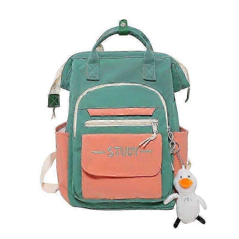 Color block large-capacity trendy backpack#3
