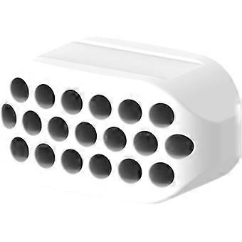 Ejercitador de mandíbula blanco con bola, tonificador muscular, entrenamiento, fitness, antienvejecimiento
