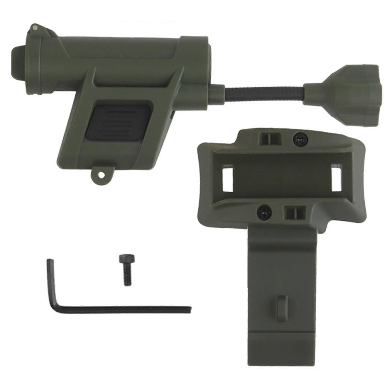 Tactical Helmet Light with IR and Red LED, 6 Modes, 360° Rotatable Flashlight for Molle System