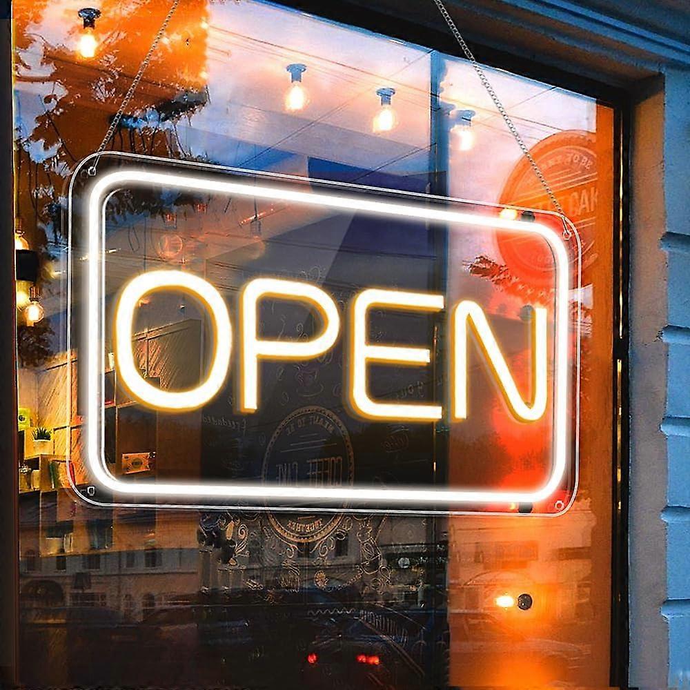 LED Open Sign 16'x9' USB Powered, Bright Neon Display with ON/OFF Switch for Storefronts