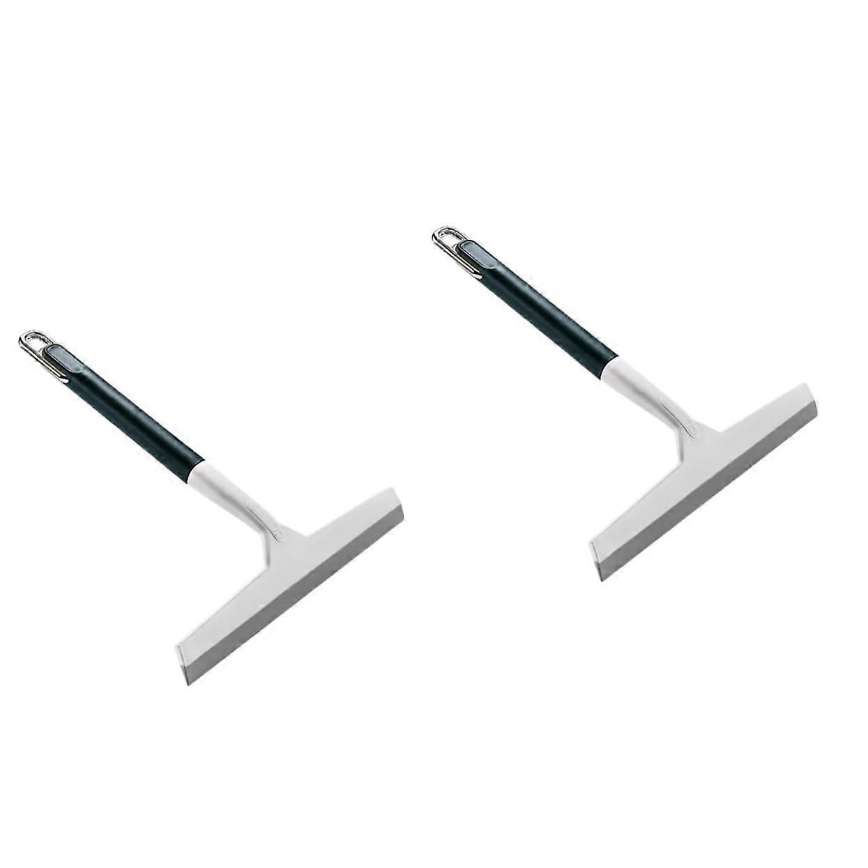 2pcs Double Sided Window Squeegee with Ergonomic Grip for Shower Doors Mirrors and Tiles