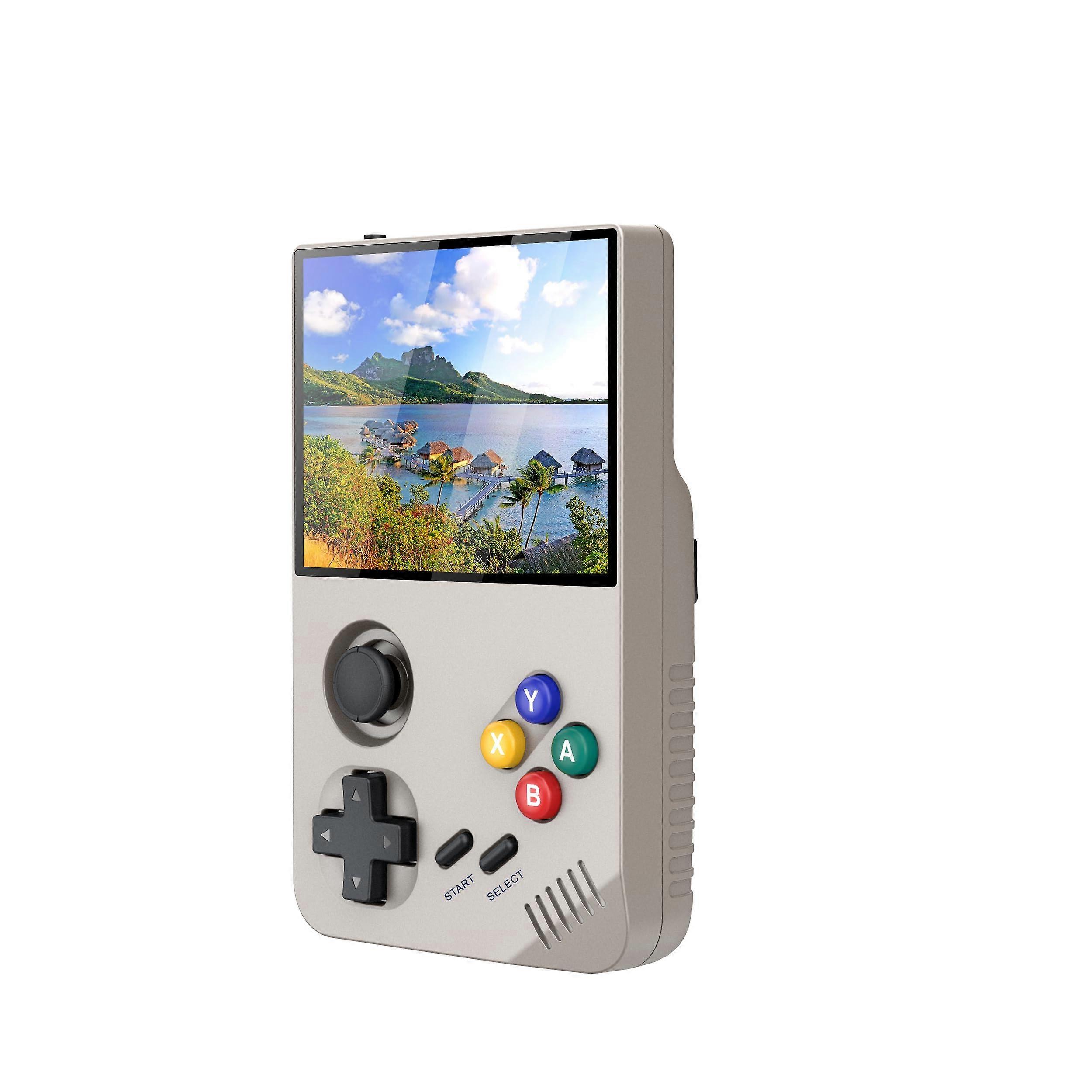 M19 Retro Handheld Game Console 64G Storage 3.5 Inch IPS 4K Screen Open Source Linux System