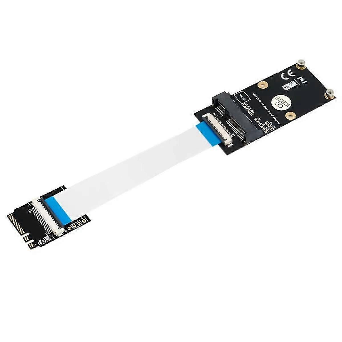 M.2 (NGFF) Key A/E/A+E to Mini PCI-E Adapter with FFC Cable for PC Computer