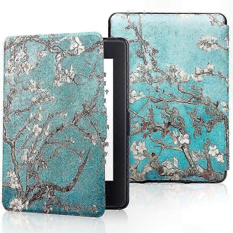 PU Leather Smart Cover for 6" E-Reader, Compatible with Kindle Paperwhite 1-7 Generations