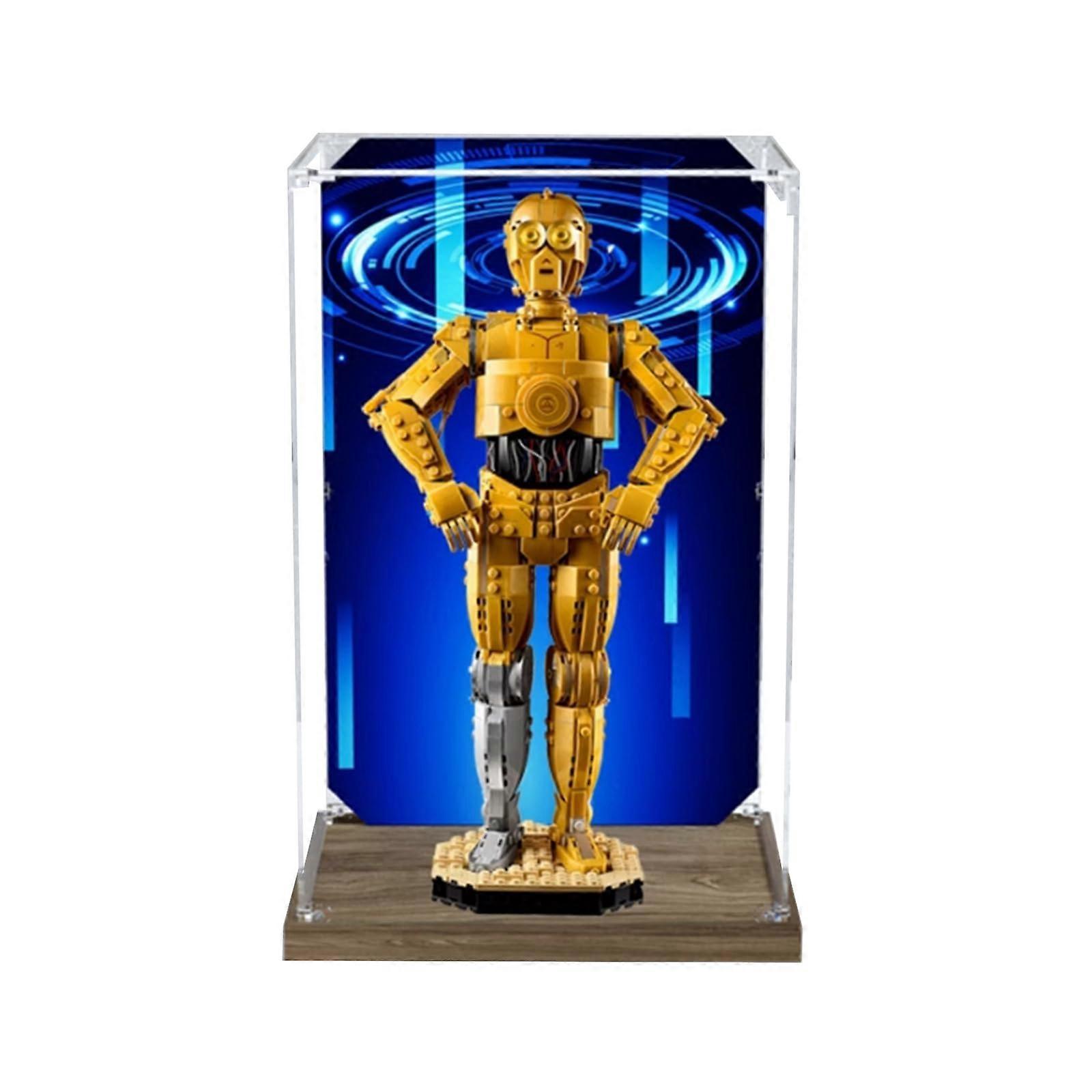 Display Case for  75398 Robots, Clear Acrylic Dustproof Showcase with UV Protection