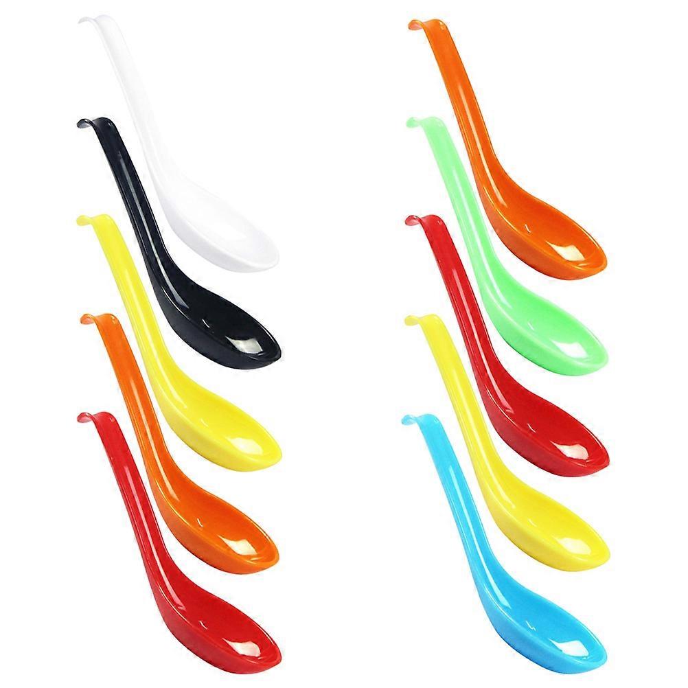 Hook Soup Spoon Spoons for Kitchen Use 10Pcs Assorted Color