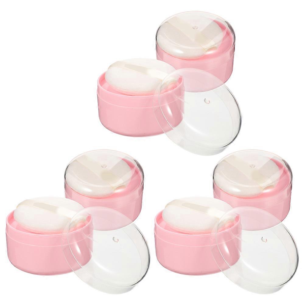 Puff Portable Body Powder Container with 18Pcs for Home Use