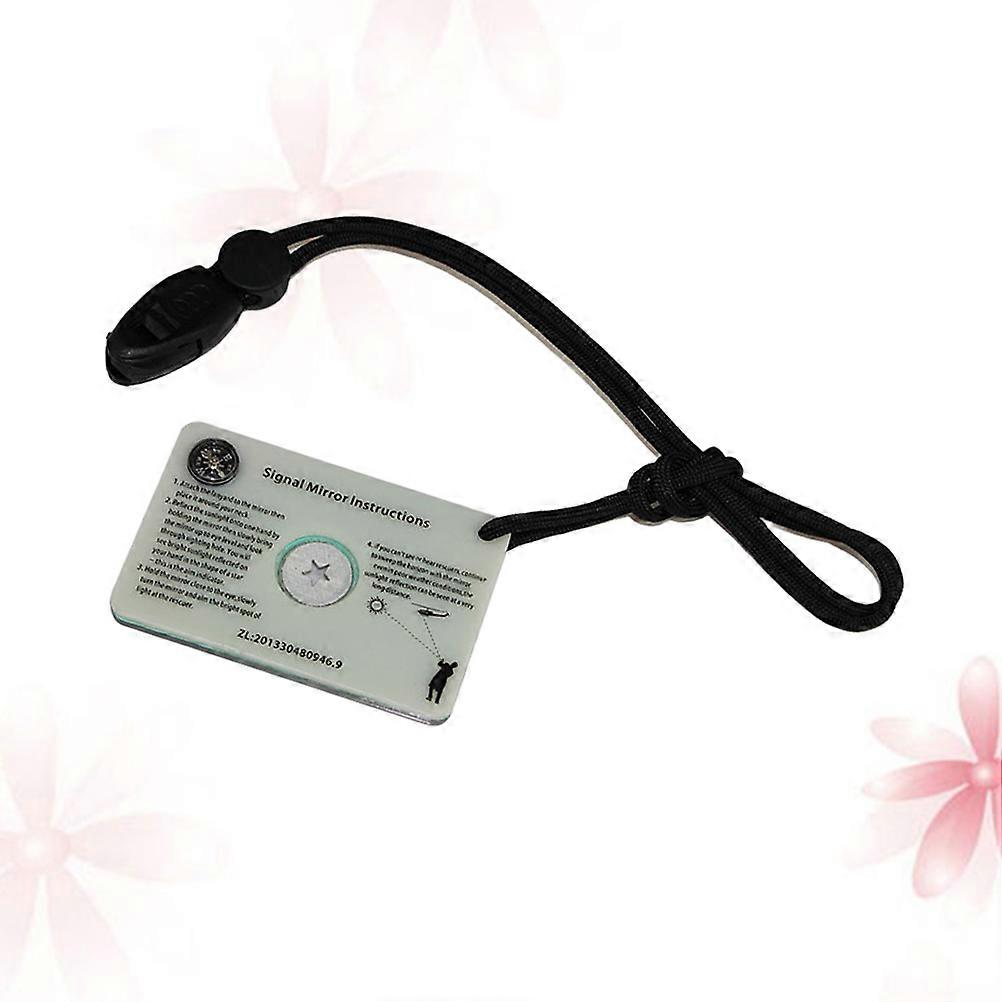 Outdoor Retroreflector Survival Mirror for Emergency Signaling