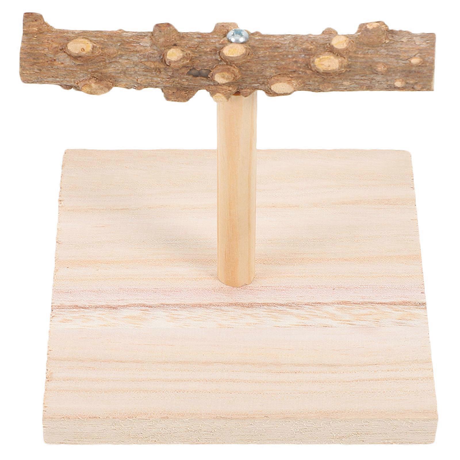 Wooden Parrot Training Stand for Birds 5Pcs Desktop Perch