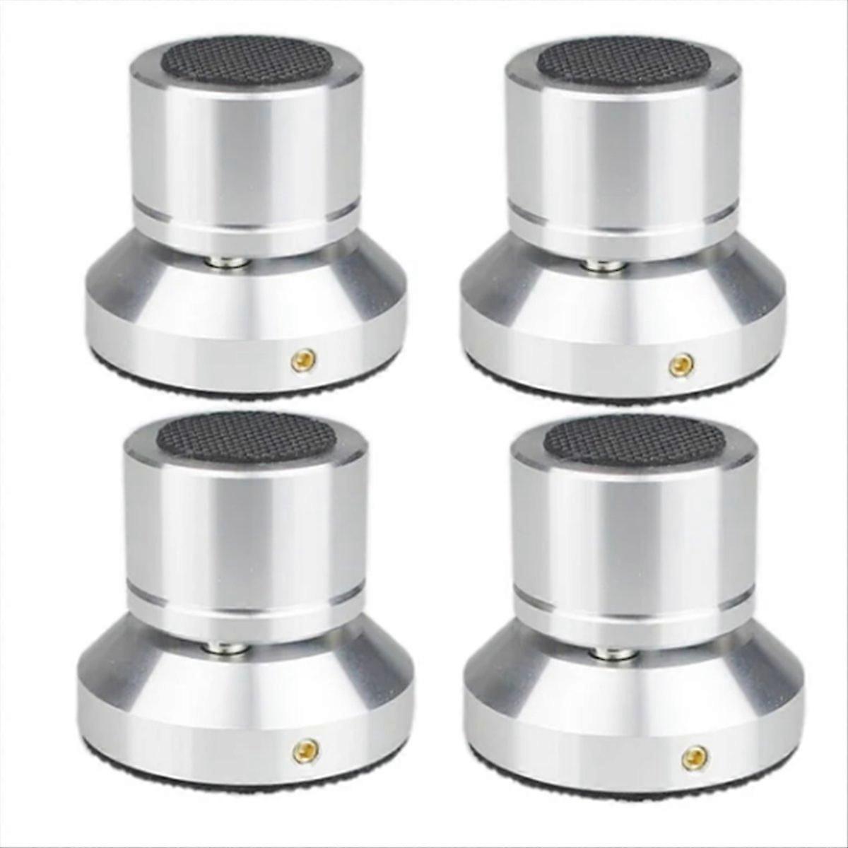 Speaker Isolation Stand Lead Alloy Adjustable Tray Pad Silver