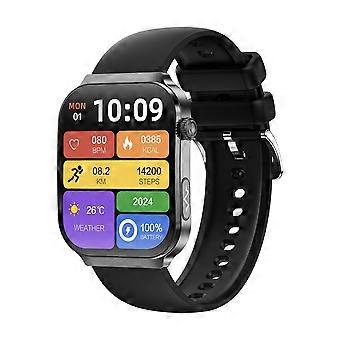 U21 Smartwatch met 2,2 inch vierkant scherm, ECG-hartslagdetectie, Bluetooth-compatibel, belfunctie, sportfunctionaliteit en slaapmonitor.