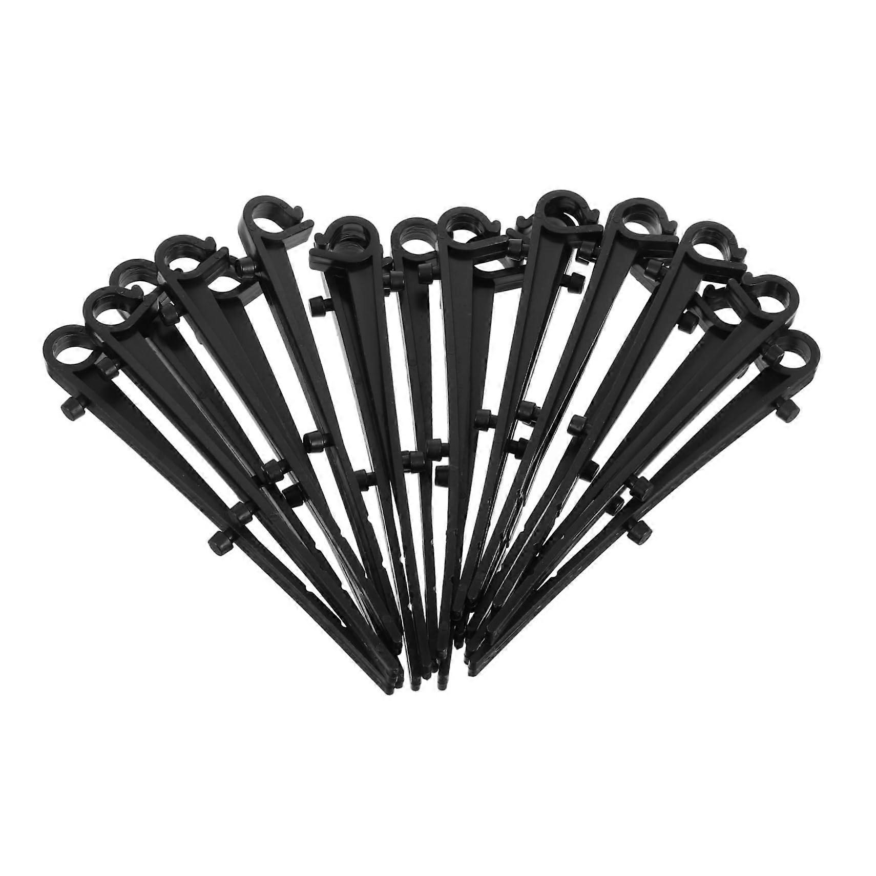 Gutter Guard Clips 20 Pack Durable Plastic Fasteners Black Secure Installation Weather Resistant