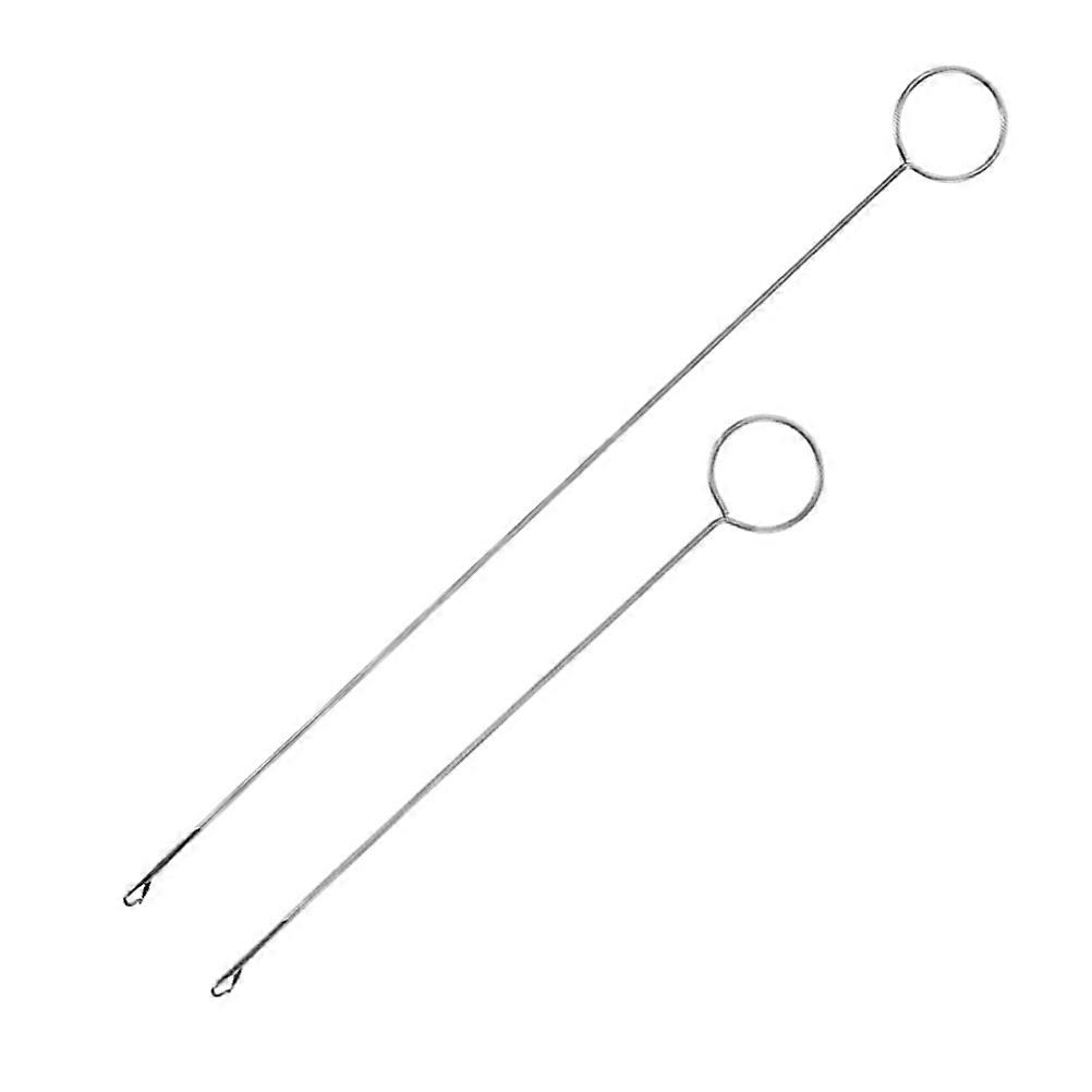 Sewing Tools Threading Apparatus for Sewing Use 2Pcs Threader Tool in Silver