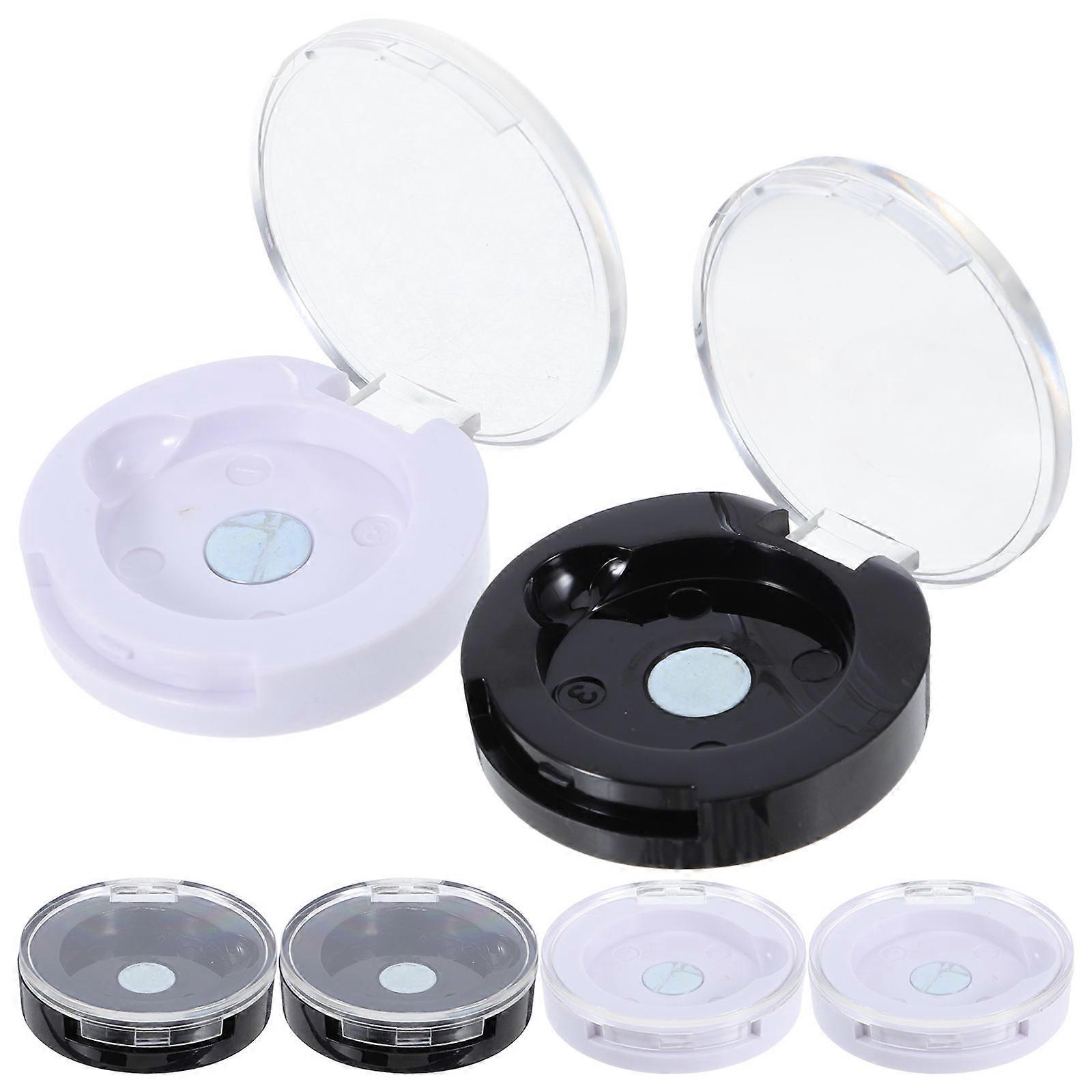 6pcs Single Color Eyeshadow Case Empty Box Eyeshadow Sub Packaging Container